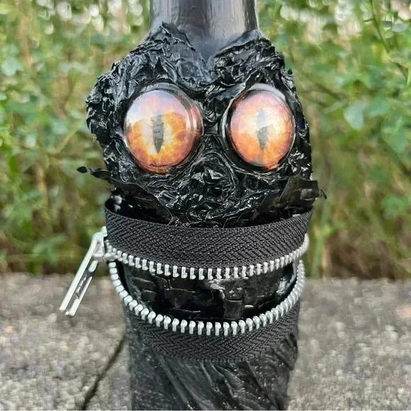 NEW Potion Spell Bottle - ZIPPER ZOMBIE - HANDCRAFTED Apothecary Jar Halloween - Picture 6 of 15